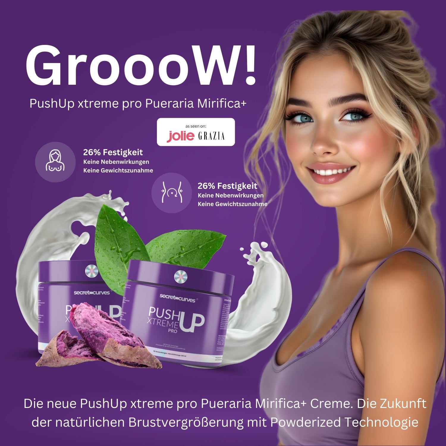 NEU! Secret Curves Push-Up Creme Pro + Pueraria Mirifica